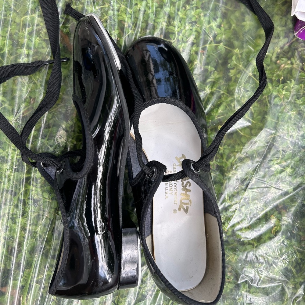 Black tap shoes